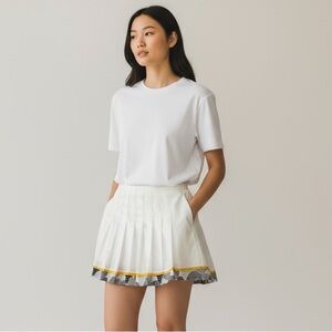 Vintage 80’s Lily’s of Beverly Hills Pleated White Tennis Skirt​​​​